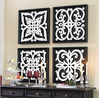 Nice and New: Ballard Design Black & White Pattern Plaques
